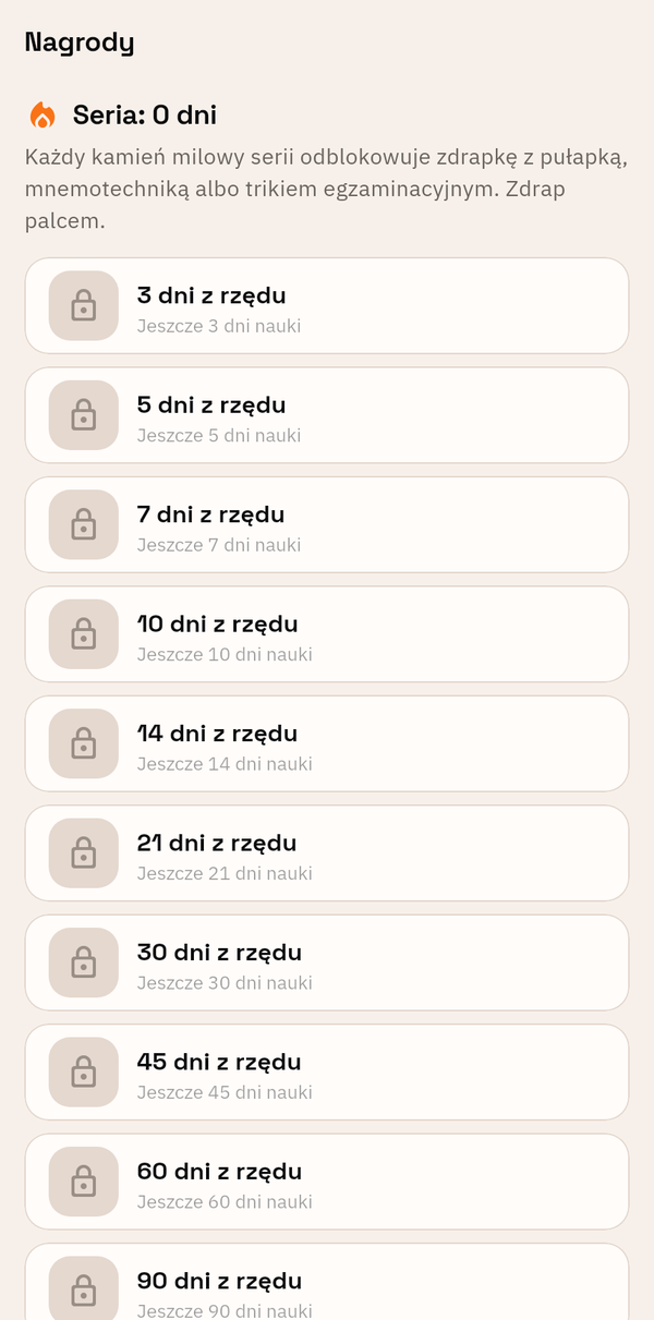 Seria, XP, zdrapki